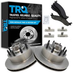 Brake Pad & Rotor Kit w/Brake Fluid & Cleaner