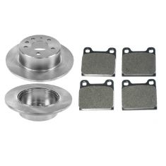 Brake Pad & Rotor Kit w/Brake Fluid & Cleaner