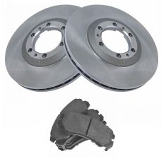 Brake Pad & Rotor Kit w/Brake Fluid & Cleaner
