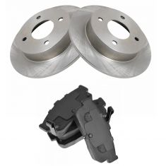 Brake Pad & Rotor Kit w/Brake Fluid & Cleaner