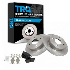 Brake Pad & Rotor Kit w/Brake Fluid & Cleaner