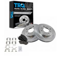 Brake Pad & Rotor Kit w/Brake Fluid & Cleaner