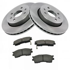 Brake Pad & Rotor Kit w/Brake Fluid & Cleaner