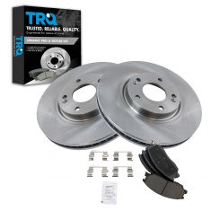Brake Pad & Rotor Kit w/Brake Fluid & Cleaner