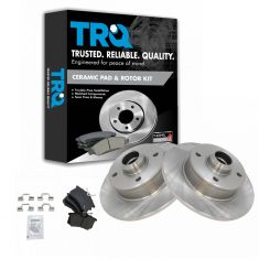 Brake Pad & Rotor Kit w/Brake Fluid & Cleaner