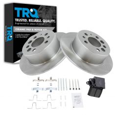 Brake Pad & Rotor Kit w/Brake Fluid & Cleaner
