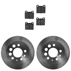 Brake Pad & Rotor Kit w/Brake Fluid & Cleaner