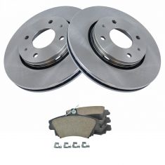 Brake Pad & Rotor Kit w/Brake Fluid & Cleaner