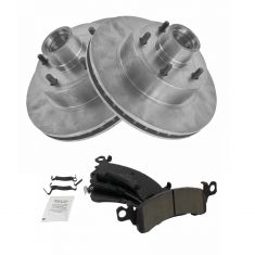 Brake Pad & Rotor Kit w/Brake Fluid & Cleaner