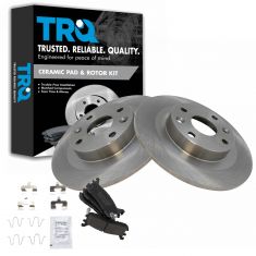 Brake Pad & Rotor Kit w/Brake Fluid & Cleaner