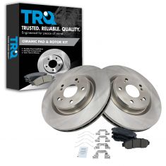 Brake Pad & Rotor Kit w/Brake Fluid & Cleaner