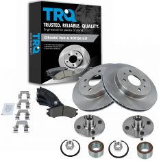 Brake Pad & Rotor Kit w/Brake Fluid & Cleaner
