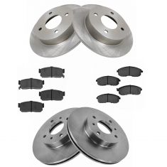 Brake Pad & Rotor Kit w/Brake Fluid & Cleaner