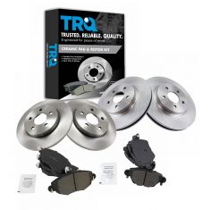 Brake Pad & Rotor Kit w/Brake Fluid & Cleaner