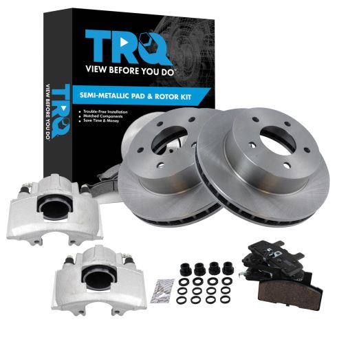 Semi-Metallic Brake Kit w/Calipers