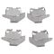 Rear Metallic Coated Brake Kit with Calipers