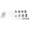 Front Ceramic Brake Pad & Rotor Kit