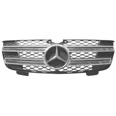 07-09 MB GL320; 10-12 GL350; 07-12 GL450 (w/o Adaptive Cruise) Upper Brilliant Silver Grille (MB)
