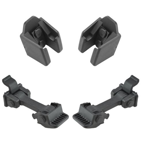 07-15 Jeep Wrangler Hood Catch Hold Down Latch & Catch Kit (Set of 4)