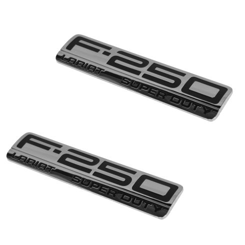 Ford F-150 Lariat Fender Emblem Black Red