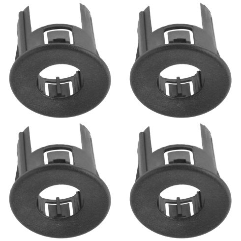 07-14 Silverado, Sierra; 07-13 Avalanche Rear Bpr Mtd Mld Blk Plstc Prkng Asist Snsr Bzl Pair (GM)