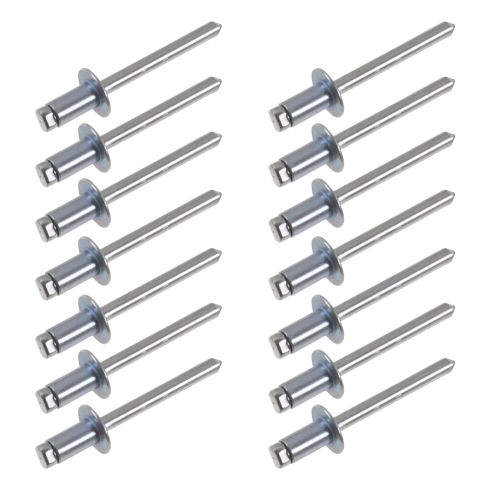 2007-2013 Silverado, Sierra 1500; 07-14 2500, 3500 Rear Bumper Securing Pop Rivet Set of 14 (GM)