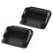 97-06 Jeep Wrangler Front Bumper Mounted Textured Black Plastic End Cap Pair (Mopar)