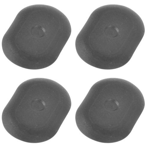 02-13 Ram 1500, 03-13 2500, 3500; 00-10 Dakota Molded Black Plastic Bed Drain Plug Set of 4 (Mopar)