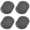 02-13 Ram 1500, 03-13 2500, 3500; 00-10 Dakota Molded Black Plastic Bed Drain Plug Set of 4 (Mopar)
