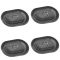 02-13 Ram 1500, 03-13 2500, 3500; 00-10 Dakota Molded Black Plastic Bed Drain Plug Set of 4 (Mopar)
