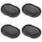 02-13 Ram 1500, 03-13 2500, 3500; 00-10 Dakota Molded Black Plastic Bed Drain Plug Set of 4 (Mopar)