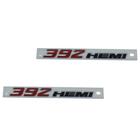 2015 Dodge Challenger w/6.4L Shaker Hood or Fndr Mtd Blk & Red ~392 HEMI~ Logoed Nplate LH = RH (MP)