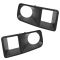 05-07 Dodge Magnum SRT8; Charger SRT8 Molded Black Plastic Driving Fog Light Bezel Pair (Mopar)