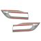 14-16 Jeep Grand Cherokee SRT-8 Gloss Black Inner & Outer Taillight Trim Bezel Molding Set (Mopar)