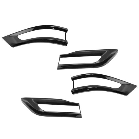 14-16 Jeep Grand Cherokee SRT-8 Gloss Black Inner & Outer Taillight Trim Bezel Molding Set (Mopar)