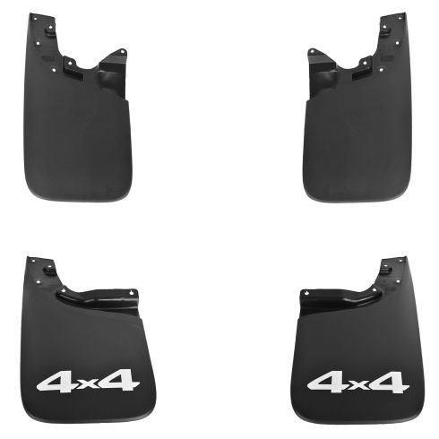 05-15 Toyota Tacoma Molded Black Plastic (Type 2 - 21.5 In) 4x4 Splash Guard Set fo 4 (Toyota)