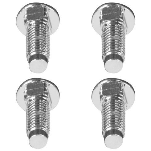 79-91 Toyota Pickup; 84-91 4Runner Chrome Front Bumper Carriage Bolt (8mm x 20mm) Set of 4 (Toyota)