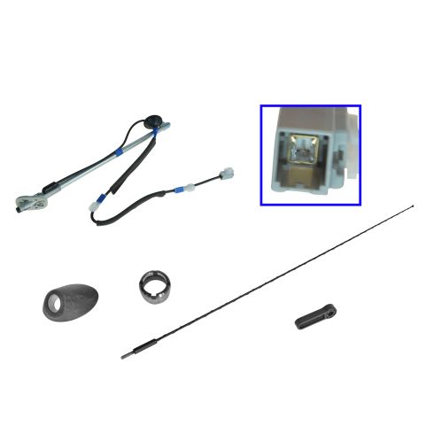 05-15 Toyota Tacoma Manual Antenna Base, Mast, Bezel & Retaining Nut Kit(Toyota)