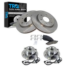 05-06 Infiniti QX56; Nissan Armada; 05-07 Titan Front Ceramic Disc Brake Pad, Rotor, & Hub Kit