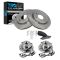05-06 Infiniti QX56; Nissan Armada; 05-07 Titan Front Ceramic Disc Brake Pad, Rotor, & Hub Kit