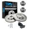 05-07 Nissan Murano Front Premium Posi Ceramic Brake Pads,Rotors & Hub Kit