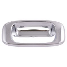 99-07 Chevy Silverado GMC Sierra; Chrome Tailgate Handle Bezel