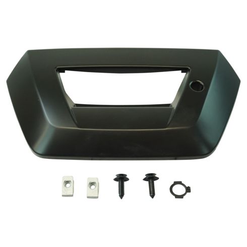 02-06 Cadillac Escalade EXT Smooth Black Tailgate Handle Bezel w/Lock Provision