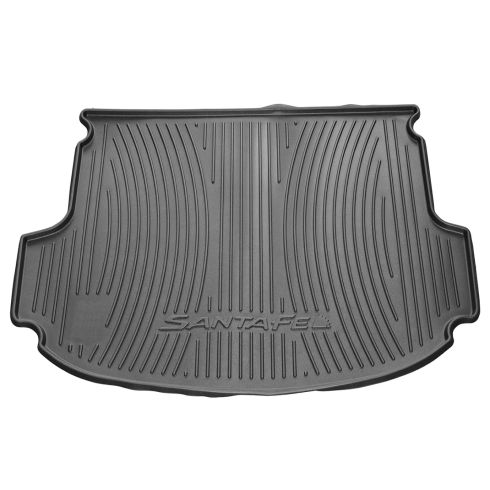 13-15 Hyundai Santa Fe Black Rubber Rear Cargo Mat (Hyundai)