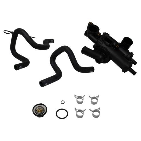 08-12 Dodge Caliber, 09-17 Jeep Compass, Patriot w/1.8L, 2.0L, 2.4L Thermostat Hsg w/Hose Assy (DM)