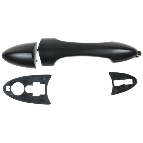 00-07 Ford Focus; 01-06 Mazda Tribute Outside Door Handle Smooth Black w/o Keyhole LR RF RR