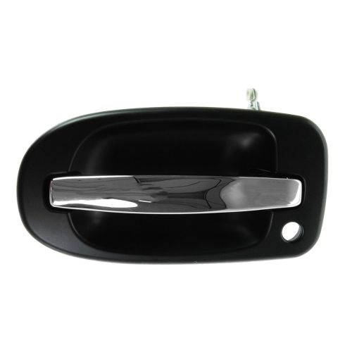 97-09 GM Mini Van Multifit Front Outer Black w/Chrome Handle w/Keyhole Door Handle LF