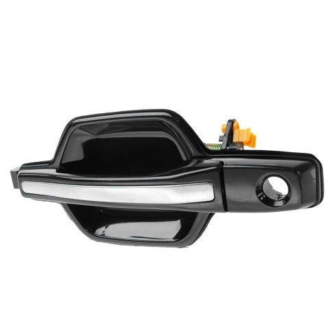 01-06 Mitsubishi Montero Front Black w/Chrome Pull Outside Door Handle (w/Keyhole) LF