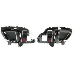 1995-02 Chevy GMC Pickup Tahoe Yukon Suburban Inside Door Handle Chrome Pair