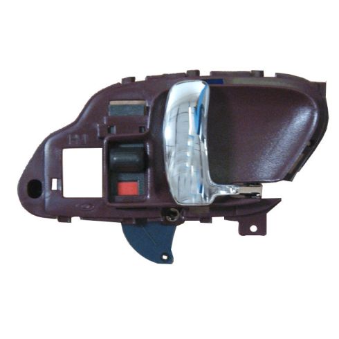 1995-99 Chevy GMC Pickup Tahoe Yukon Suburban Door Handle Inside Front Red & Chrome RH